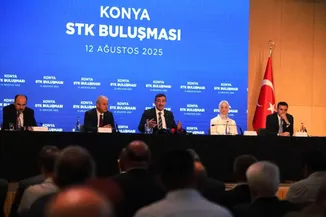 Cumhurbaşkanı Yardımcısı Yılmaz Konya'da STK temsilcileriyle bir araya geldi: