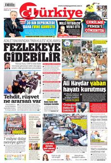 TÜRKİYE GAZETESİ 20 Mart 2024 gazete manşeti