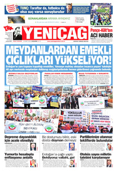 YENİÇAĞ 20 Mart 2024 gazete manşeti