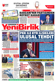 YENİBİRLİK 20 Mart 2024 gazete manşeti