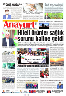 ANAYURT 20 Mart 2024 gazete manşeti