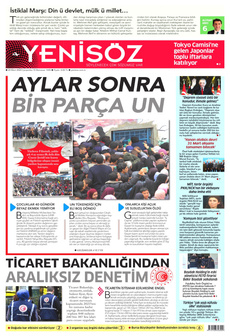 YENİ SÖZ GAZETESİ 20 Mart 2024 gazete manşeti