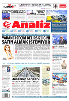 ANALİZ 20 Mart 2024 gazete manşeti