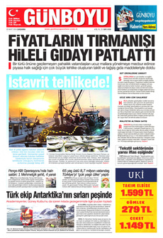GÜNBOYU 20 Mart 2024 gazete manşeti