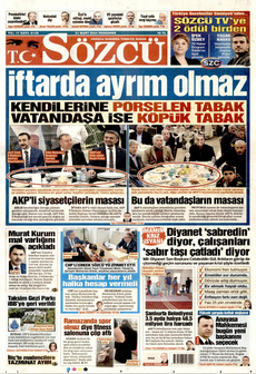 SÖZCÜ 21 Mart 2024 gazete manşeti