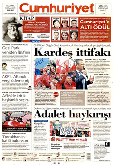CUMHURİYET 21 Mart 2024 gazete manşeti