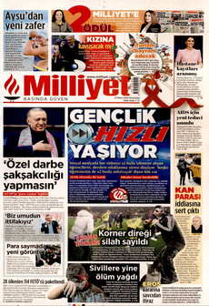 MİLLİYET 21 Mart 2024 gazete manşeti