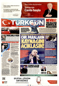 TÜRKGÜN 21 Mart 2024 gazete manşeti