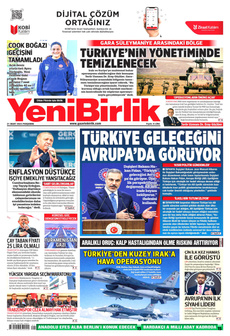 YENİBİRLİK 21 Mart 2024 gazete manşeti