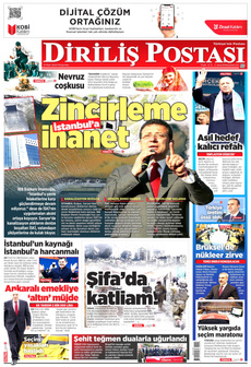 DİRİLİŞ POSTASI 21 Mart 2024 gazete manşeti