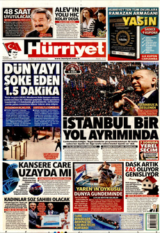 HÜRRİYET 25 Mart 2024 gazete manşeti