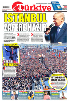 TÜRKİYE GAZETESİ 25 Mart 2024 gazete manşeti