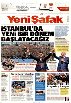 YENİ ŞAFAK 25 Mart 2024 gazete manşeti