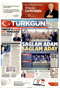 TÜRKGÜN 25 Mart 2024 gazete manşeti