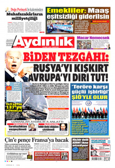 AYDINLIK GAZETESİ 25 Mart 2024 gazete manşeti