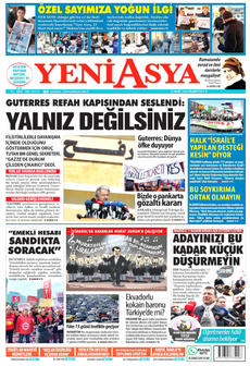 YENİ ASYA 25 Mart 2024 gazete manşeti
