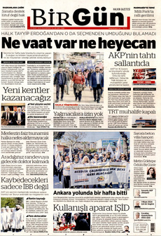 BİRGÜN 25 Mart 2024 gazete manşeti