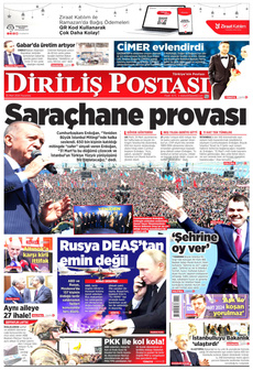 DİRİLİŞ POSTASI 25 Mart 2024 gazete manşeti