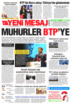YENİ MESAJ 25 Mart 2024 gazete manşeti