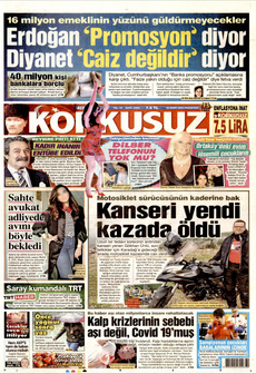 KORKUSUZ 25 Mart 2024 gazete manşeti