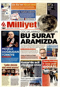 MİLLİYET 26 Mart 2024 gazete manşeti