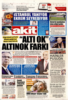 YENİ AKİT 26 Mart 2024 gazete manşeti