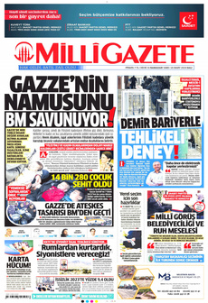 MİLLİ GAZETE 26 Mart 2024 gazete manşeti