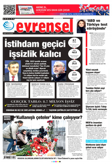 EVRENSEL 26 Mart 2024 gazete manşeti