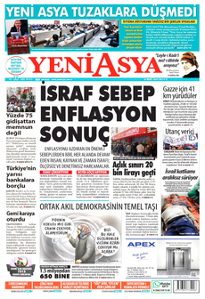 YENİ ASYA 26 Mart 2024 gazete manşeti