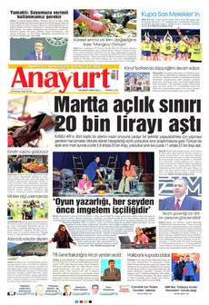 ANAYURT 26 Mart 2024 gazete manşeti