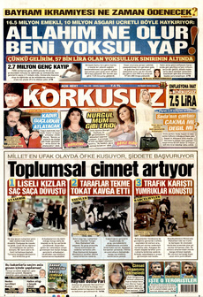 KORKUSUZ 26 Mart 2024 gazete manşeti