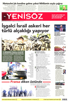 YENİ SÖZ GAZETESİ 26 Mart 2024 gazete manşeti