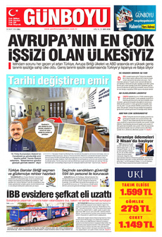 GÜNBOYU 26 Mart 2024 gazete manşeti
