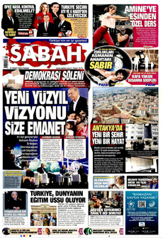 SABAH 31 Mart 2024 gazete manşeti