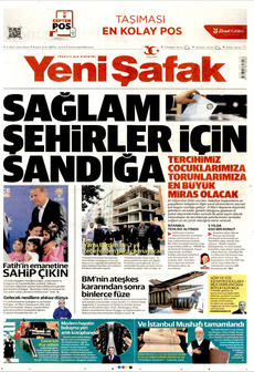 YENİ ŞAFAK 31 Mart 2024 gazete manşeti