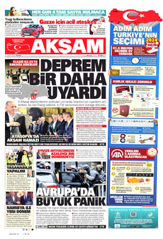 AKŞAM 31 Mart 2024 gazete manşeti
