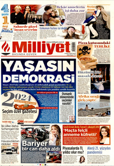 MİLLİYET 31 Mart 2024 gazete manşeti