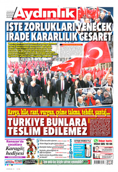 AYDINLIK GAZETESİ 31 Mart 2024 gazete manşeti