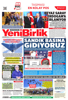 YENİBİRLİK 31 Mart 2024 gazete manşeti