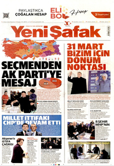 YENİ ŞAFAK 1 Nisan 2024 gazete manşeti