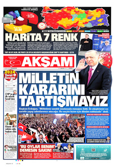 AKŞAM 1 Nisan 2024 gazete manşeti