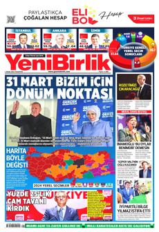 YENİBİRLİK 1 Nisan 2024 gazete manşeti