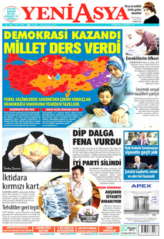 YENİ ASYA 1 Nisan 2024 gazete manşeti