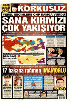 KORKUSUZ 1 Nisan 2024 gazete manşeti