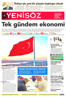 YENİ SÖZ GAZETESİ 1 Nisan 2024 gazete manşeti