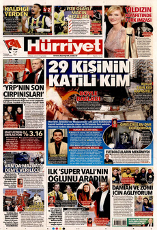 HÜRRİYET 4 Nisan 2024 gazete manşeti
