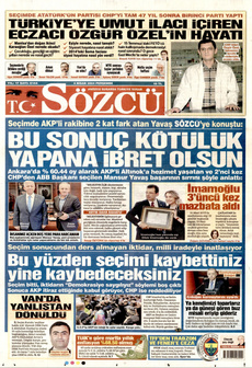 SÖZCÜ 4 Nisan 2024 gazete manşeti