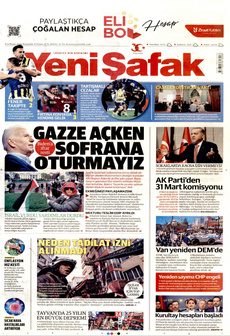 YENİ ŞAFAK 4 Nisan 2024 gazete manşeti