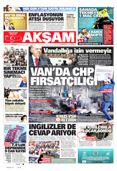 AKŞAM 4 Nisan 2024 gazete manşeti