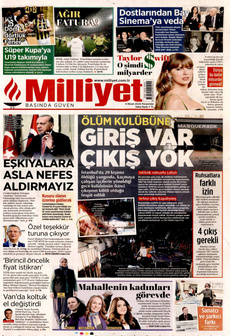 MİLLİYET 4 Nisan 2024 gazete manşeti
